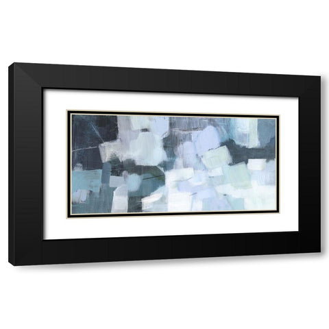 Blue Deluge I Black Modern Wood Framed Art Print with Double Matting by Borges, Victoria