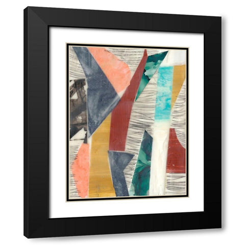 Color Edge I Black Modern Wood Framed Art Print with Double Matting by Goldberger, Jennifer