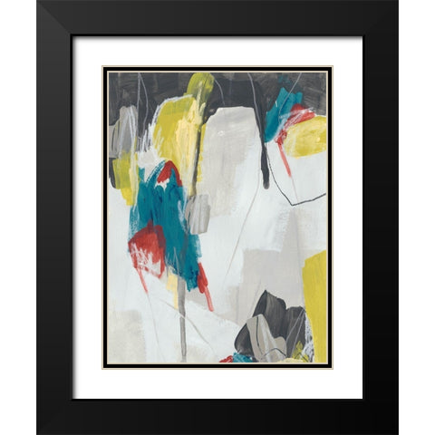 Mix and Mingle I Black Modern Wood Framed Art Print with Double Matting by Vess, June Erica