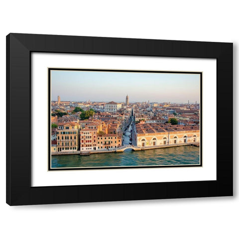 Early Light, Venice II Black Modern Wood Framed Art Print with Double Matting by DeNardo, Laura
