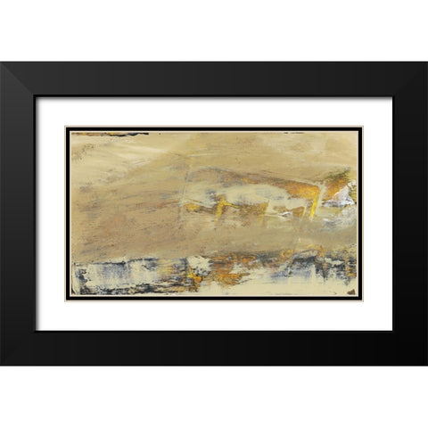 Tangent III Black Modern Wood Framed Art Print with Double Matting by Gordon, Sharon