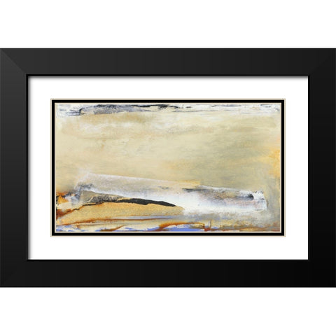 Tangent IV Black Modern Wood Framed Art Print with Double Matting by Gordon, Sharon