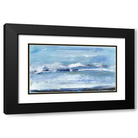Tangent V Black Modern Wood Framed Art Print with Double Matting by Gordon, Sharon