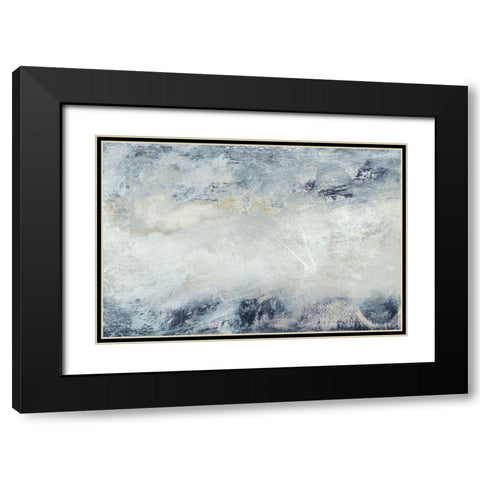 Hushed V Black Modern Wood Framed Art Print with Double Matting by Gordon, Sharon