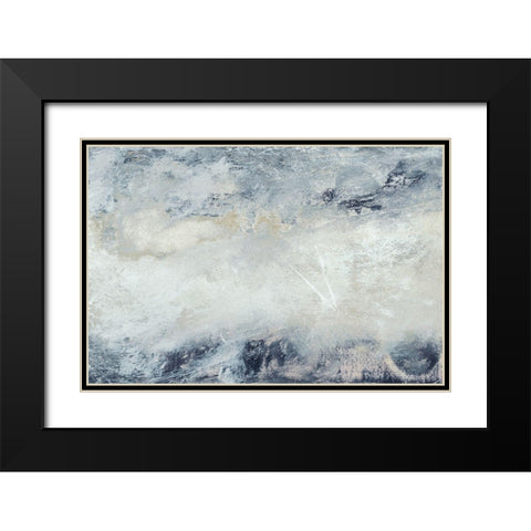 Hushed V Black Modern Wood Framed Art Print with Double Matting by Gordon, Sharon