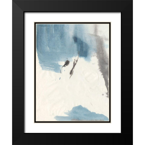 Peace I Black Modern Wood Framed Art Print with Double Matting by Combs, Joyce