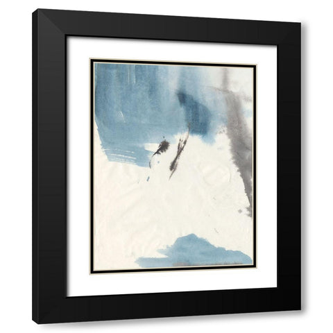 Peace I Black Modern Wood Framed Art Print with Double Matting by Combs, Joyce