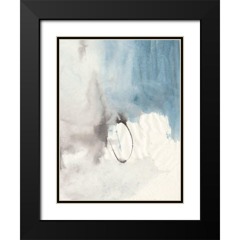 Tranquility I Black Modern Wood Framed Art Print with Double Matting by Combs, Joyce