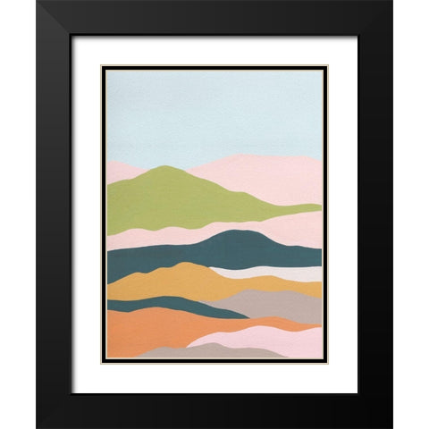 Cloud Layers I Black Modern Wood Framed Art Print with Double Matting by Wang, Melissa