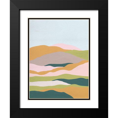 Cloud Layers II Black Modern Wood Framed Art Print with Double Matting by Wang, Melissa