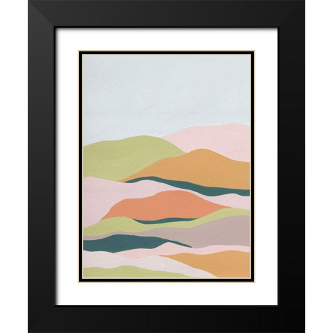 Cloud Layers III Black Modern Wood Framed Art Print with Double Matting by Wang, Melissa