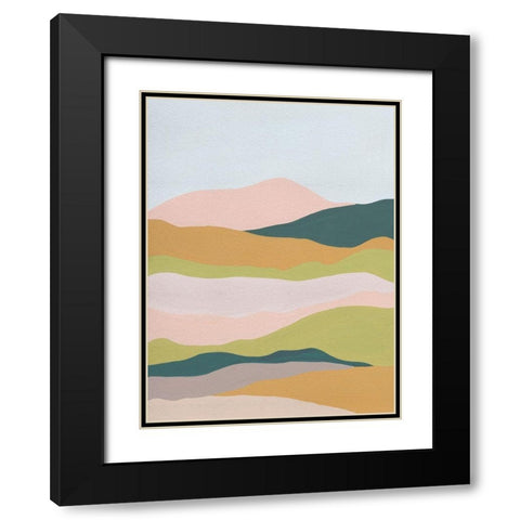 Cloud Layers IV Black Modern Wood Framed Art Print with Double Matting by Wang, Melissa