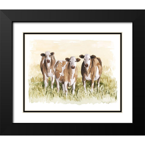 Golden Graze I Black Modern Wood Framed Art Print with Double Matting by Popp, Grace