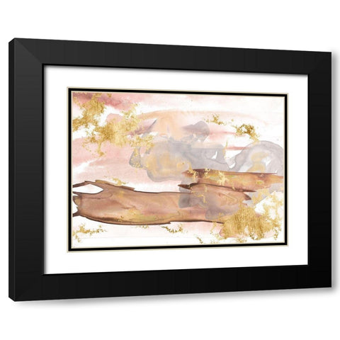 Shadows of Dawn I Black Modern Wood Framed Art Print with Double Matting by Wang, Melissa