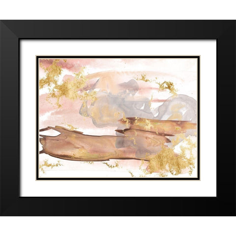 Shadows of Dawn I Black Modern Wood Framed Art Print with Double Matting by Wang, Melissa