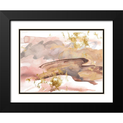 Shadows of Dawn II Black Modern Wood Framed Art Print with Double Matting by Wang, Melissa