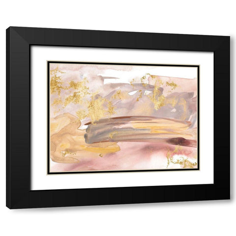 Shadows of Dawn III Black Modern Wood Framed Art Print with Double Matting by Wang, Melissa