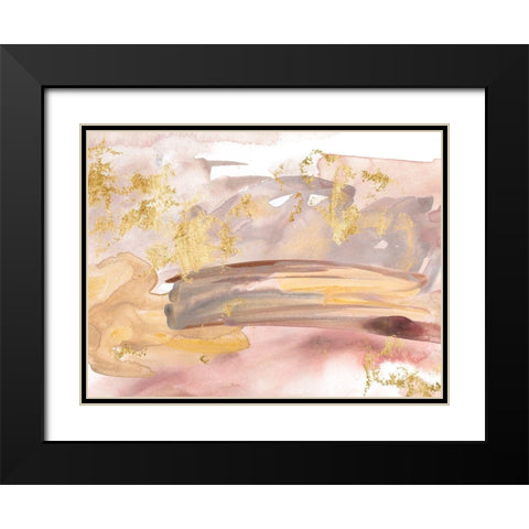 Shadows of Dawn III Black Modern Wood Framed Art Print with Double Matting by Wang, Melissa