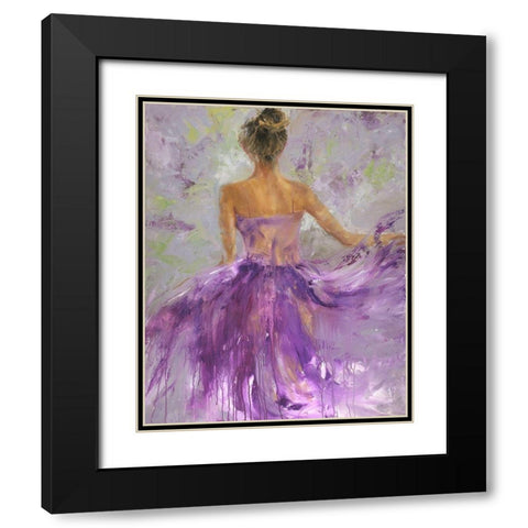 Flowing Vision I Black Modern Wood Framed Art Print with Double Matting by Joy, Julie