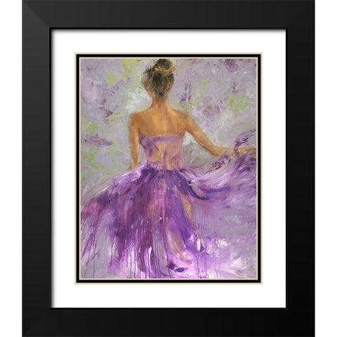 Flowing Vision I Black Modern Wood Framed Art Print with Double Matting by Joy, Julie