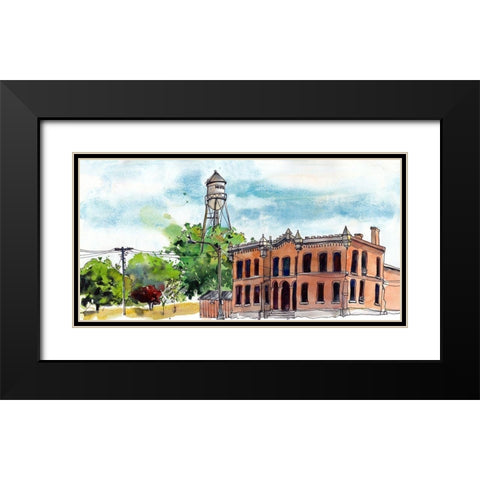 Urban Points of Interest VI Black Modern Wood Framed Art Print with Double Matting by McCreery, Paul