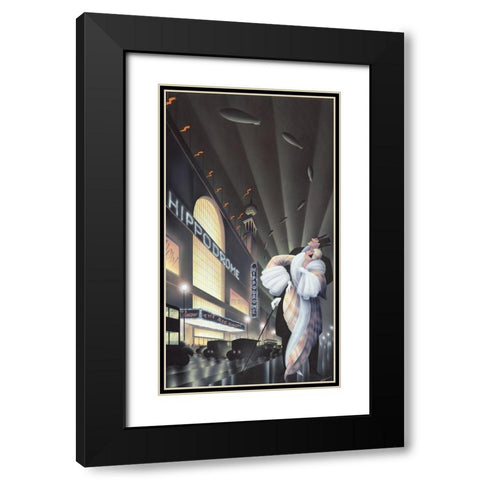 The Hippodrome Black Modern Wood Framed Art Print with Double Matting by Hoppe, Robert