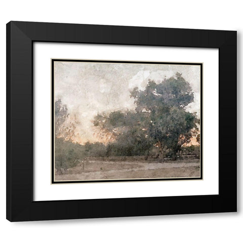 November Morning Mist I Black Modern Wood Framed Art Print with Double Matting by Orlov, Irena