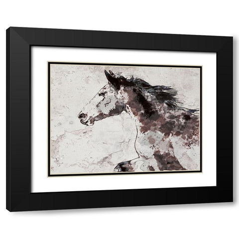Winner Horse I Black Modern Wood Framed Art Print with Double Matting by Orlov, Irena