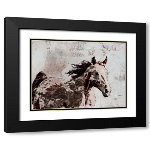 Winner Horse II Black Modern Wood Framed Art Print with Double Matting by Orlov, Irena