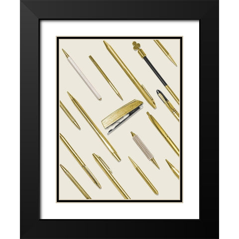 School Study IV Black Modern Wood Framed Art Print with Double Matting by Brown, Thomas