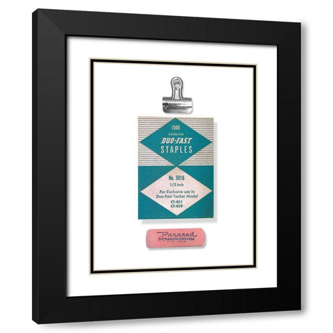 School Study VII Black Modern Wood Framed Art Print with Double Matting by Brown, Thomas