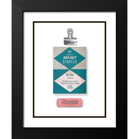 School Study VII Black Modern Wood Framed Art Print with Double Matting by Brown, Thomas