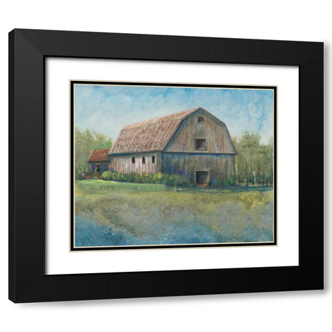 Country Life I Black Modern Wood Framed Art Print with Double Matting by OToole, Tim