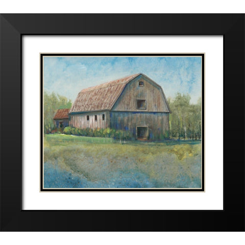 Country Life I Black Modern Wood Framed Art Print with Double Matting by OToole, Tim