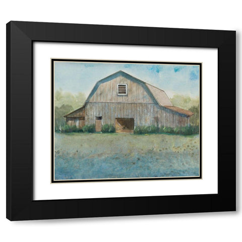 Country Life II Black Modern Wood Framed Art Print with Double Matting by OToole, Tim