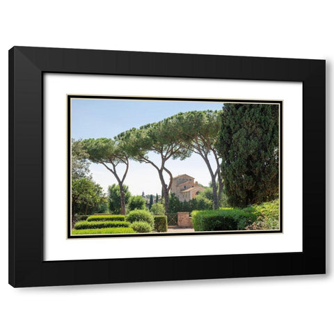 Rome Landscape I Black Modern Wood Framed Art Print with Double Matting by DeNardo, Laura