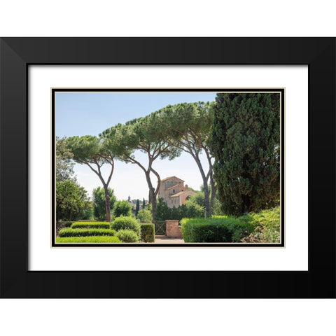 Rome Landscape I Black Modern Wood Framed Art Print with Double Matting by DeNardo, Laura