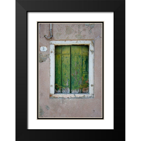 Windows and Doors of Venice III Black Modern Wood Framed Art Print with Double Matting by DeNardo, Laura