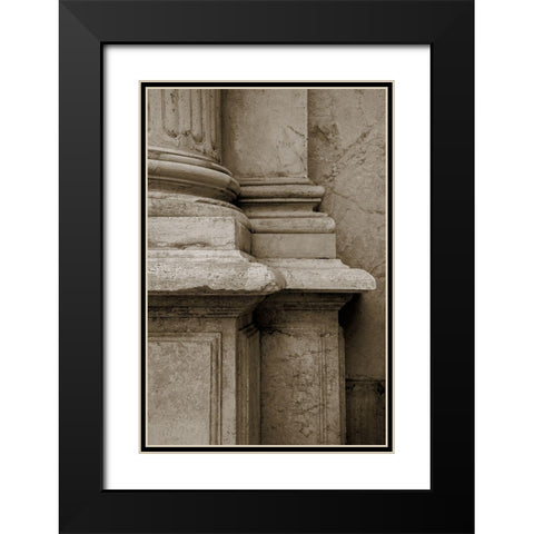 Architecture Detail in Sepia IV Black Modern Wood Framed Art Print with Double Matting by DeNardo, Laura