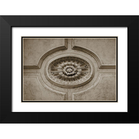 Architecture Detail in Sepia VII Black Modern Wood Framed Art Print with Double Matting by DeNardo, Laura