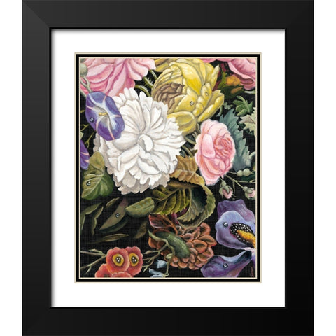 Baroque Grid VII Black Modern Wood Framed Art Print with Double Matting by McCavitt, Naomi