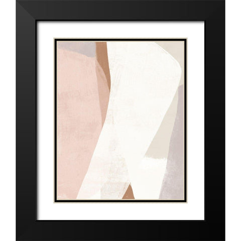 Symphonic Shapes III Black Modern Wood Framed Art Print with Double Matting by Vess, June Erica