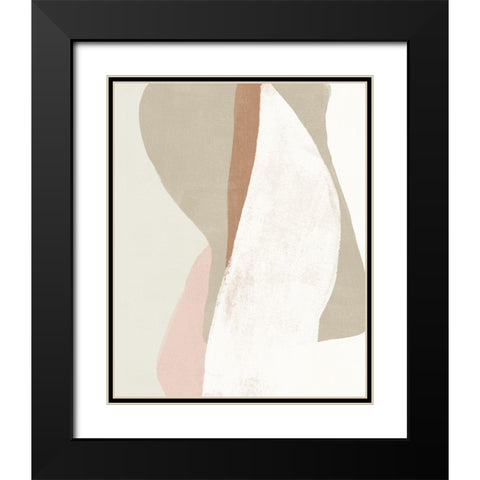 Symphonic Shapes V Black Modern Wood Framed Art Print with Double Matting by Vess, June Erica