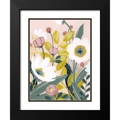Garden Sketch I Black Modern Wood Framed Art Print with Double Matting by Popp, Grace