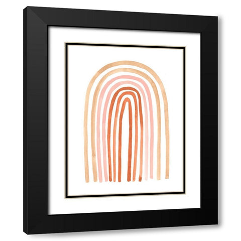 Terre Cotta Rainbow II Black Modern Wood Framed Art Print with Double Matting by Scarvey, Emma