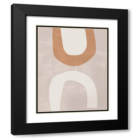 Sun Temple IV Black Modern Wood Framed Art Print with Double Matting by Wang, Melissa