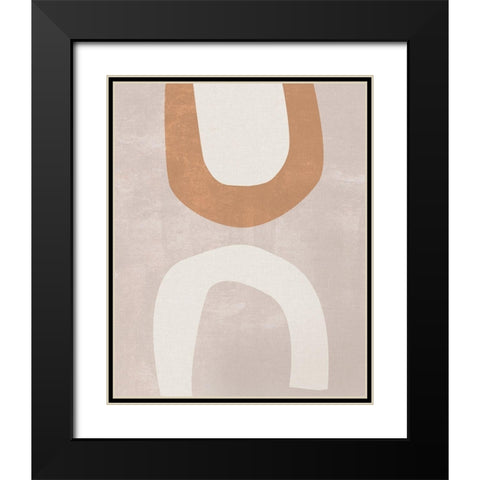 Sun Temple IV Black Modern Wood Framed Art Print with Double Matting by Wang, Melissa