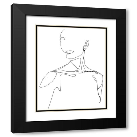 Everlasting Elegance I Black Modern Wood Framed Art Print with Double Matting by Popp, Grace