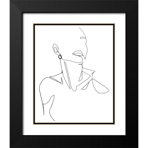 Everlasting Elegance II Black Modern Wood Framed Art Print with Double Matting by Popp, Grace