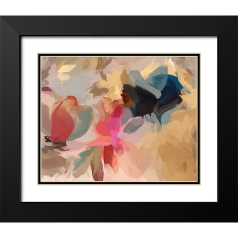 Charming Blend II Black Modern Wood Framed Art Print with Double Matting by Orlov, Irena